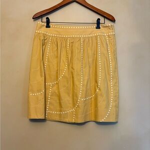 Floreat Yellow Embellished Bubble Mini Skirt - Size 10